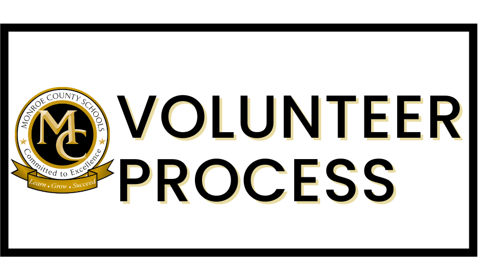 Graphic that says volunteer process