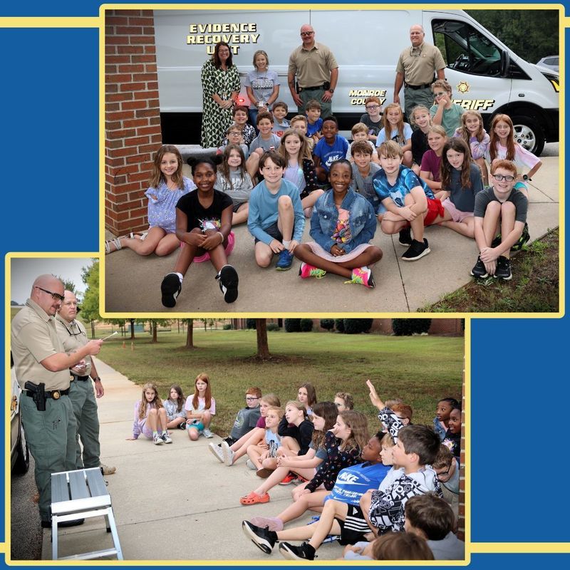 Monroe County Sheriff Crime Scene Unit visits 4th grade SOAR students